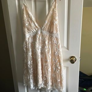 Cream lace dress